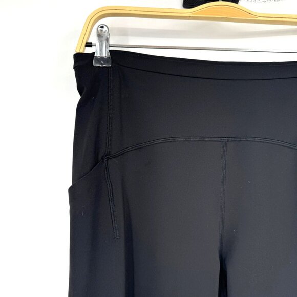 Lululemon Black Swift Speed High Rise Crop 23” Black womans size 10 - Picture 3 of 14